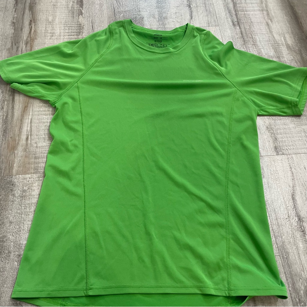 Patagonia Green Shortsleeve Performance Tshirt Medium